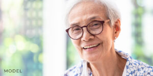 Elderly Stock Model Smiling