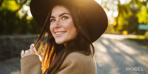 Closeup of a Model's Face